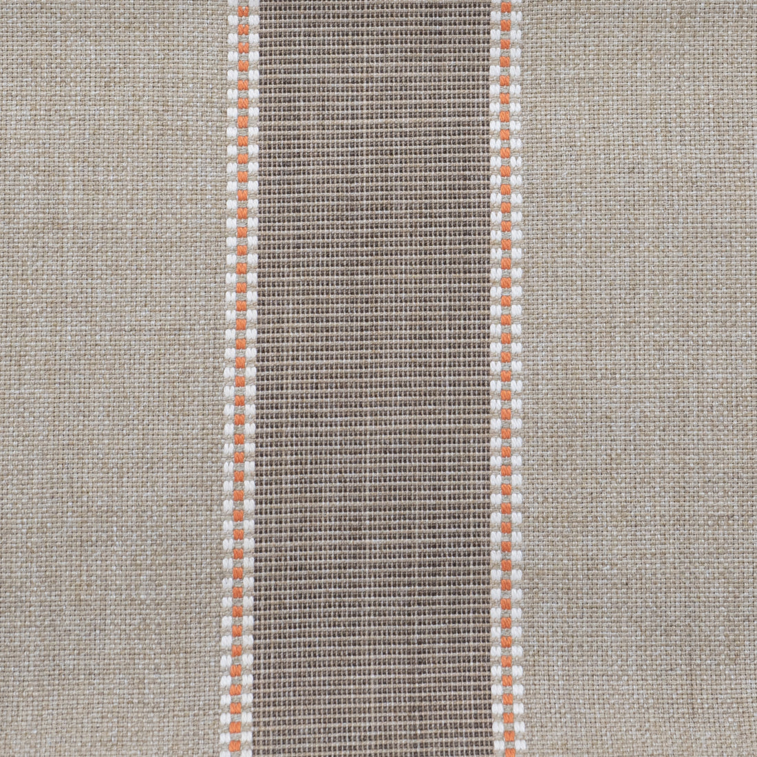 Jonesboro Tangerine orange and beige fabric