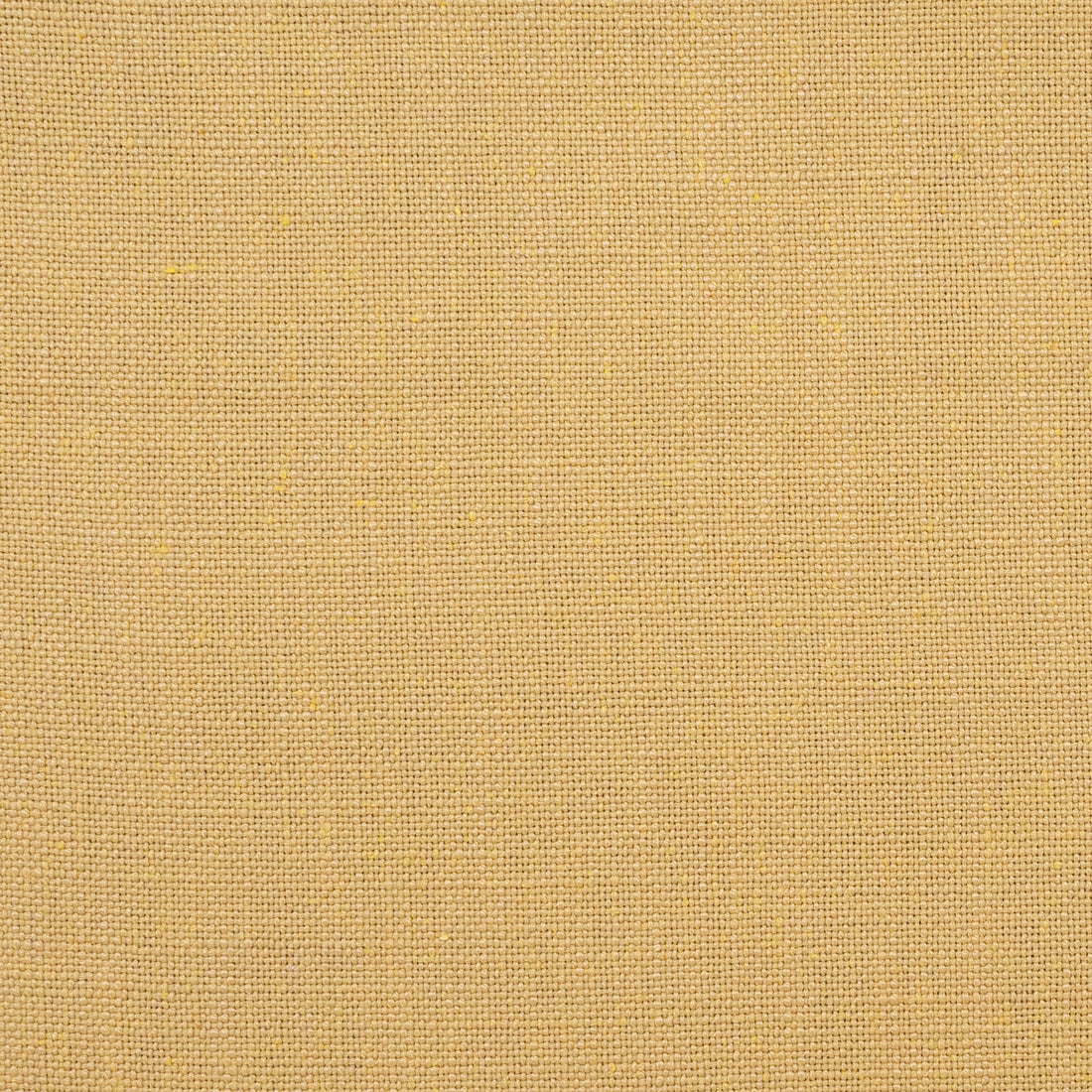 Macro shot of solid yellow linen blend fabric